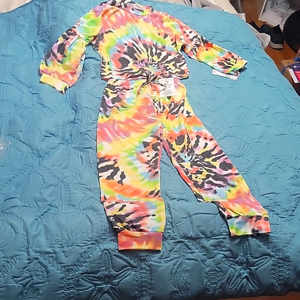 Rare Editions 2 piece tie Dye size 5